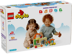 LEGO DUPLO Town Caring for Animals at the Farm 10416 fully built ranch layout with animals and figures