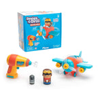 Educational Insights Design and Drill Bolt Buddies Plane building set with toy power drill