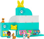 Tile Town Pet Vet magnetic tiles set 48 pieces fully constructed clinic with doctor and pet figures