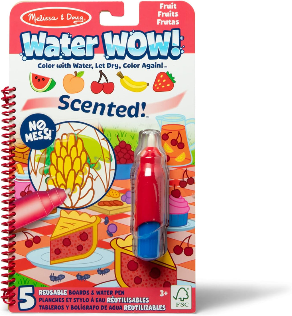 Melissa and Doug Scented Water Wow Ice Cream Shop coloring book with integrated water pen