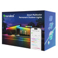 Nanoleaf Permanent Outdoor Lights 16.4ft Expansion pack layout showing the RGBICW LED pucks strand
