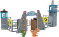 Tile Town Jurassic World Gate Escape magnetic tile set 84 pieces with built park gates truck and figures
