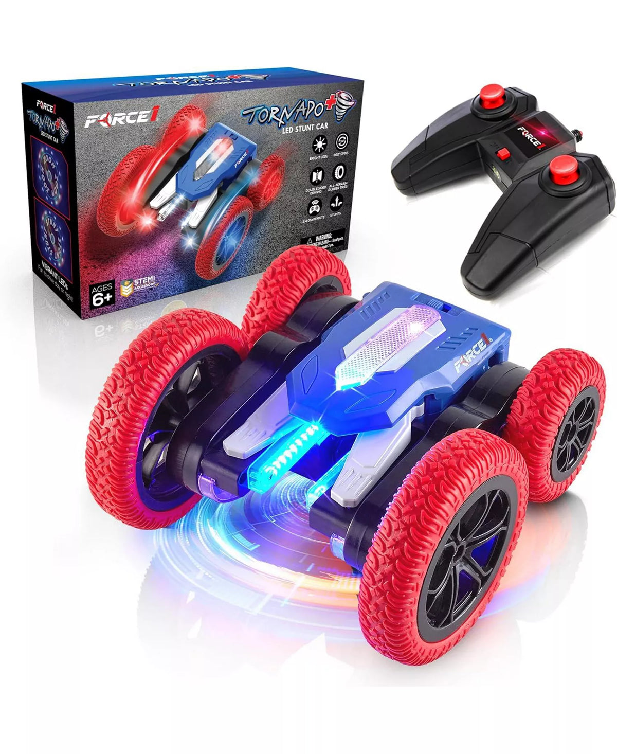 Force1 Tornado plus advanced LED remote control car with word projection display front view