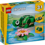 Official packaging retail box for LEGO Creator 3 in 1 Turtle and Lily Pad building set