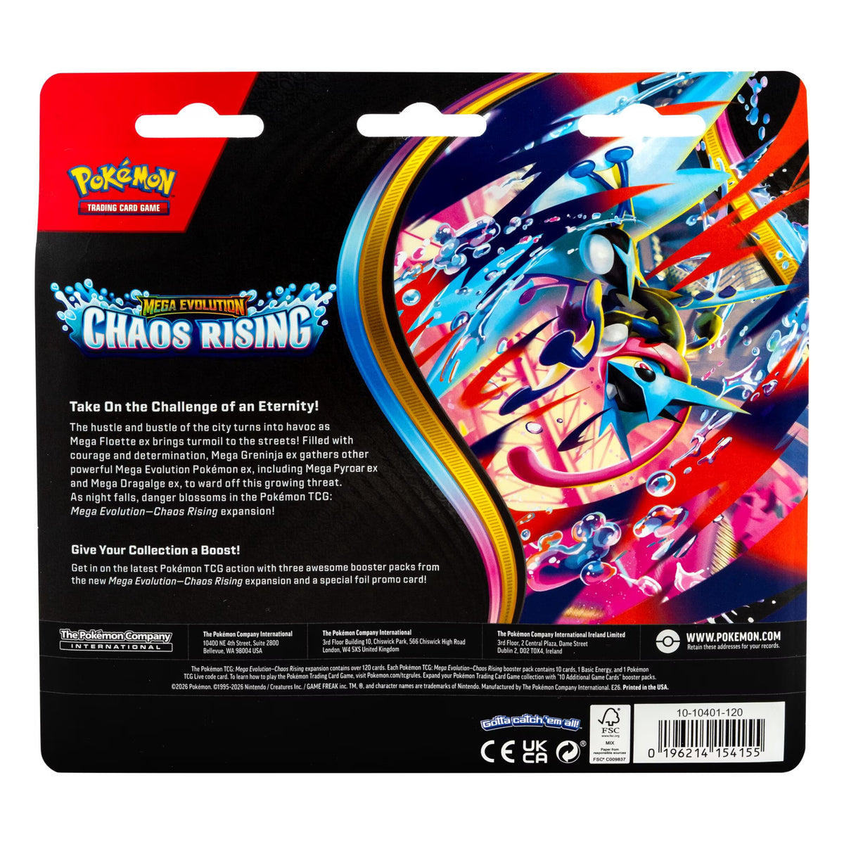 Close up of the exclusive foil promotional card included inside the Chaos Rising blister pack
