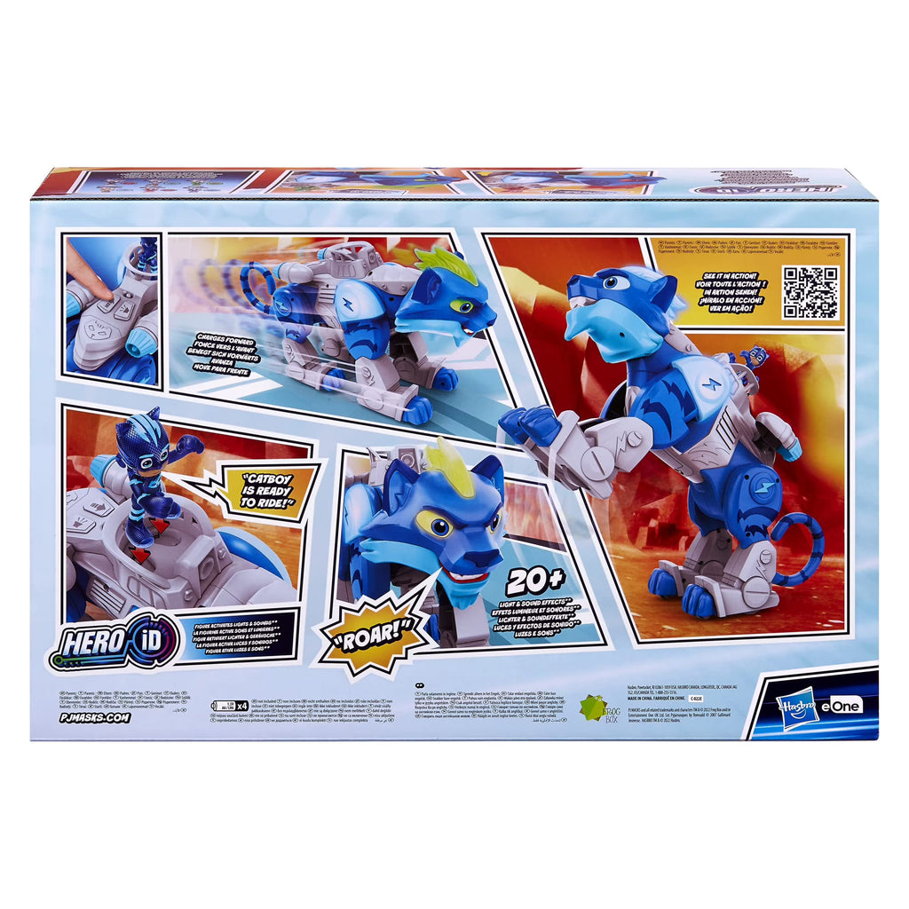 Hasbro PJ Masks Animal Power Charge and Roar Power Cat interactive vehicle and action figure set