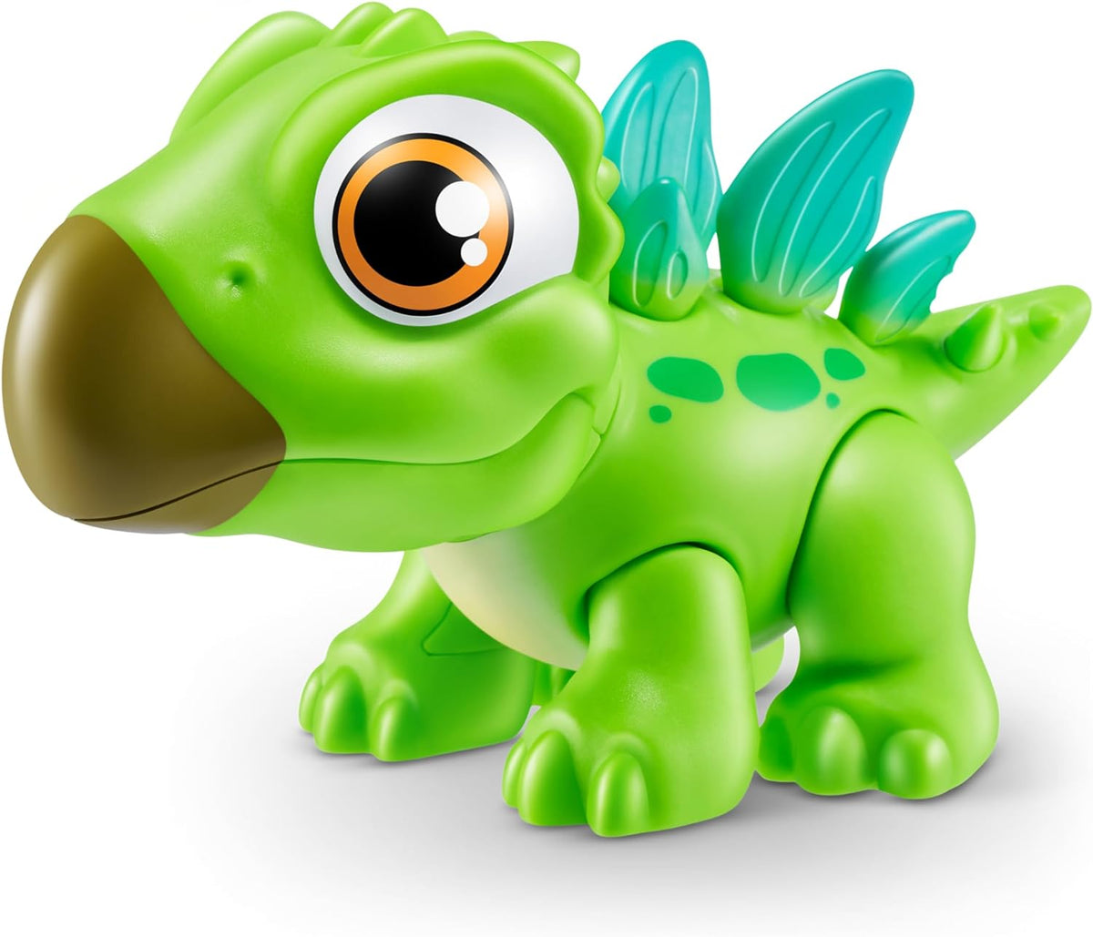 Excavating toy dinosaur bones out of magic sand and stretchy green dino dough compounds