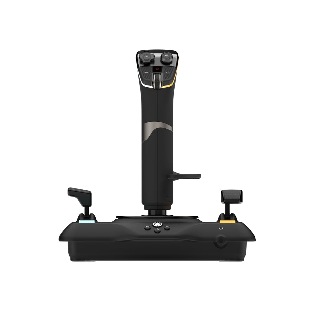 VelocityOne Flightstick Universal Simulation Controller - High-Precision Non-Contact Joystick with Integrated OLED Flight Display, Customizable Throttle, and RGB Lighting for Xbox Series X|S, Xbox One & PC