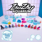 Zhu Zhu Aquarium Coral Reef Tunnel Playset with Butch the Motorized Robotic Shark - No-Water Interactive Ocean Track Toy Kit for Kids Ages 4+