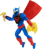 Movable joints demonstration of the 12 inch Superman action figure in a flight pose