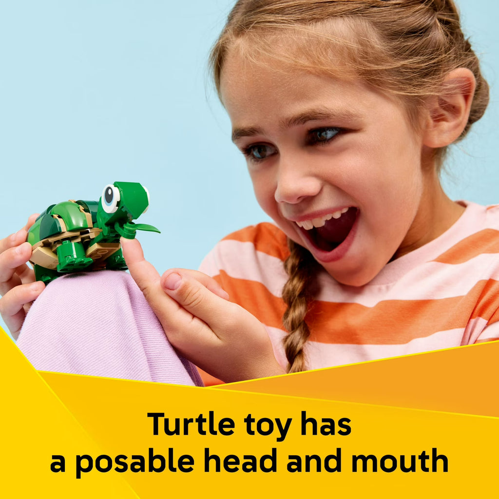 LEGO Creator 3-in-1 Turtle with a Water Lily Flower Model 31377