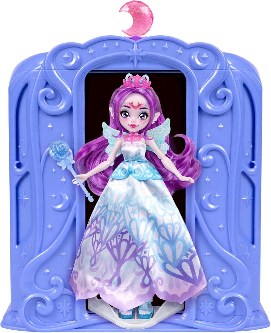 Close up of the 10.5 inch Skylar fashion doll showcasing her 9 points of articulation and premium hair styling