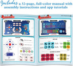 Official white and blue retail box packaging for Thames and Kosmos Robotics Smart Machines Junior