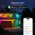 Nanoleaf Smart Matter Multicolor Permanent Outdoor Lights Expansion - 16.4ft (5m)