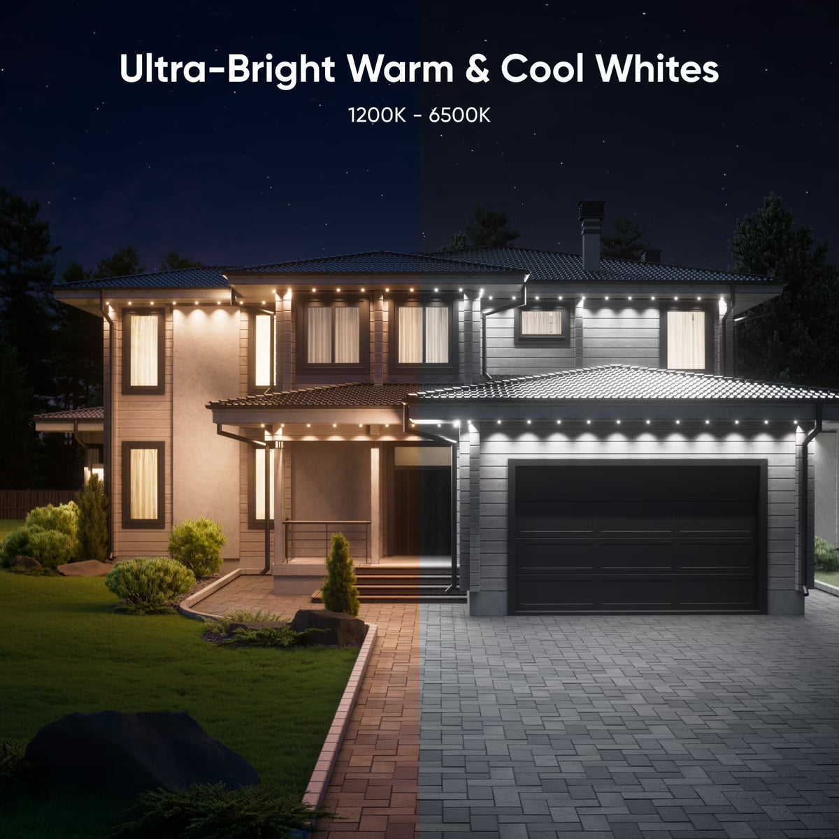 Nanoleaf Smart Matter Multicolor Permanent Outdoor Lights Expansion - 16.4ft (5m)